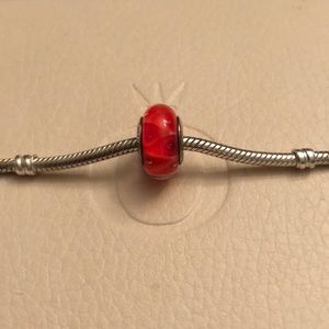 **RETIRED** Auth Pandora Coral Murano Glass Bead